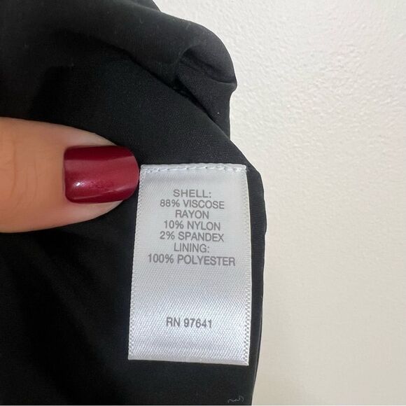 J. Jill Ponte Black and White Gingham Check Pencil Skirt Size Medium Pull on - Picture 7 of 8